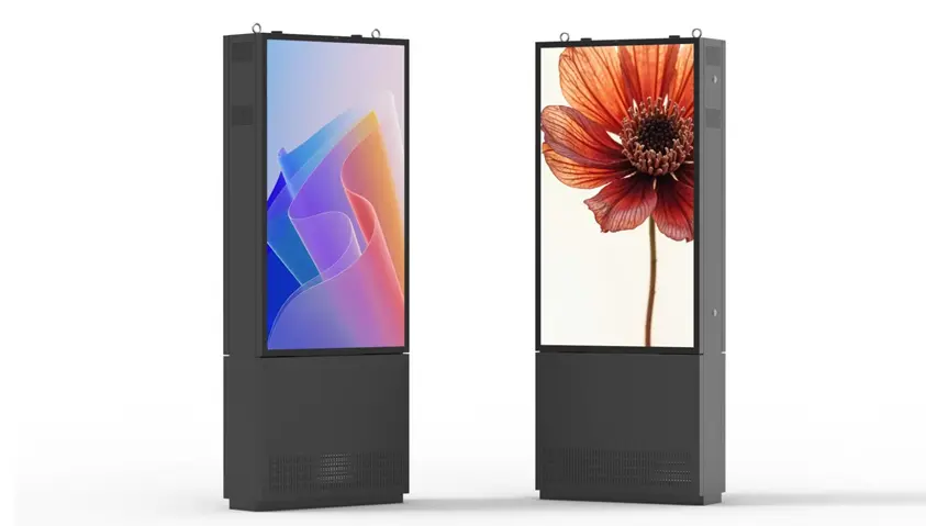  slim outdoor digital totems 
