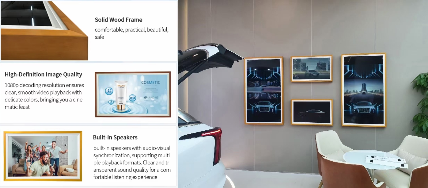 wood frame display wood frame display