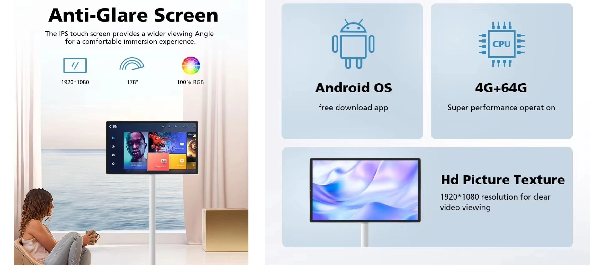 Rechargeable Smart Android TV 
