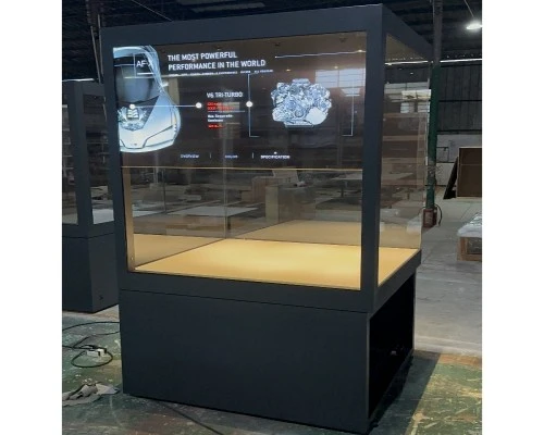 55″ Transparent OLED Display Cabinet