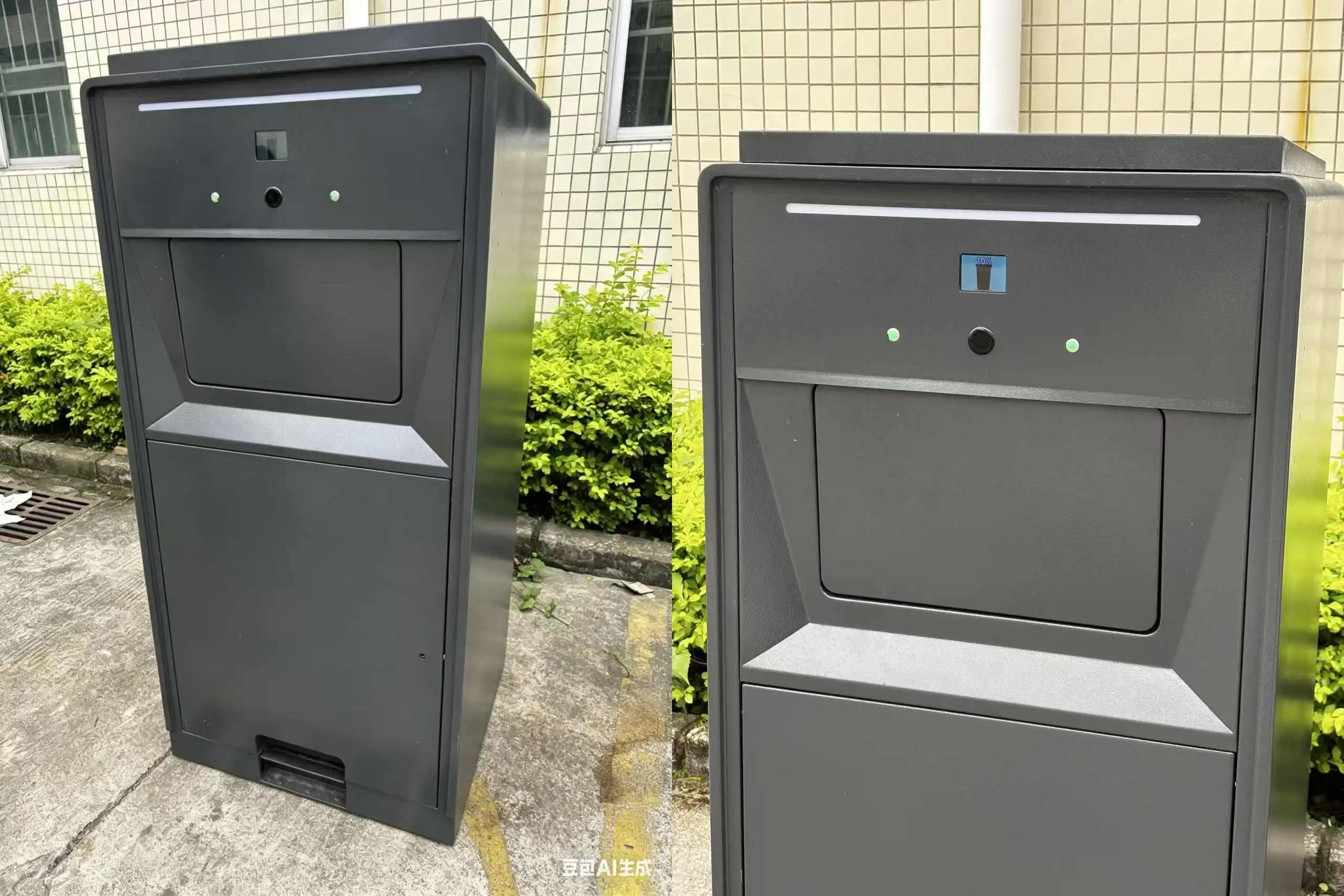 compressible smart trash bin compressible smart trash bin