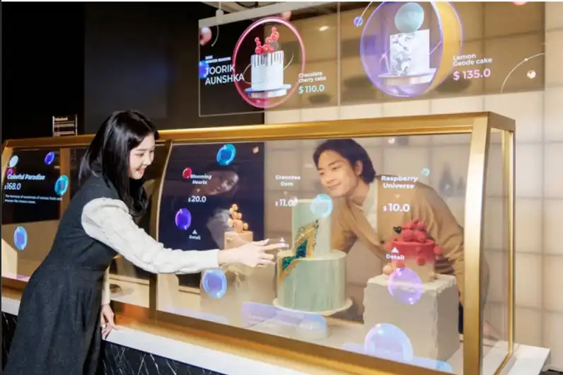 transparent oled cabinet 