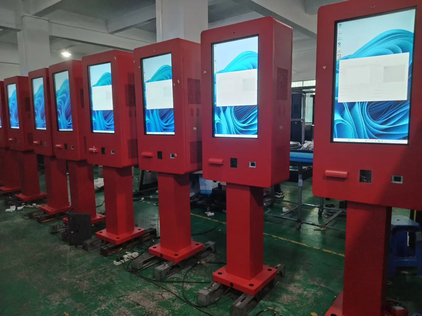 outdoor self payment touch kiosk 