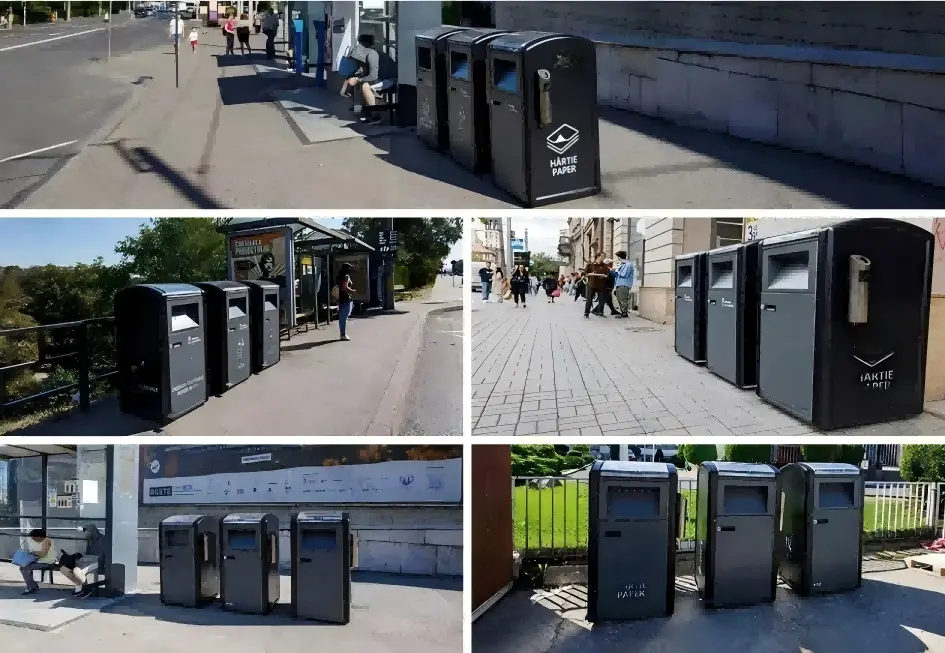 compacting solar bin 