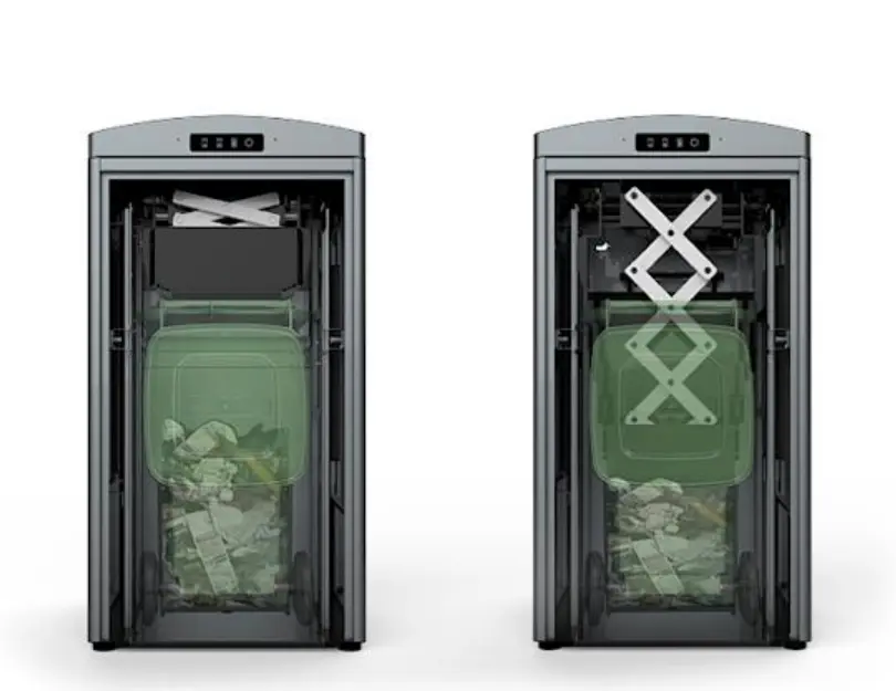 solar trash can 