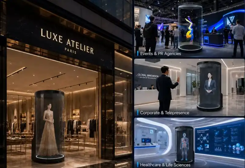 ​ 3D Holographic Cylinder Display