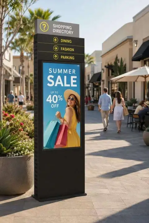 Outdoor advertising player 