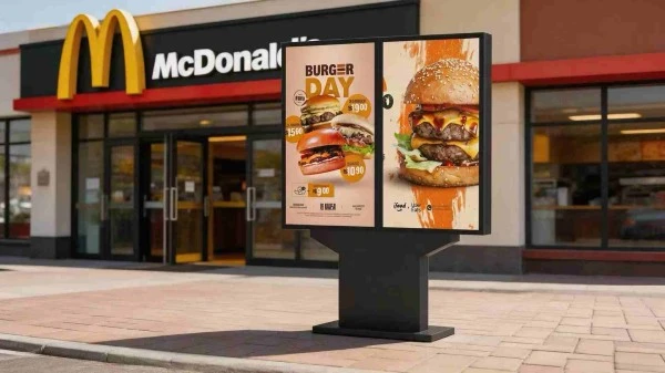 Digital outdoor menu board