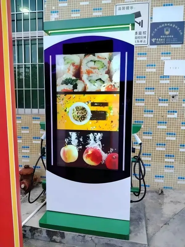 EV charging kiosk display EV charging kiosk display