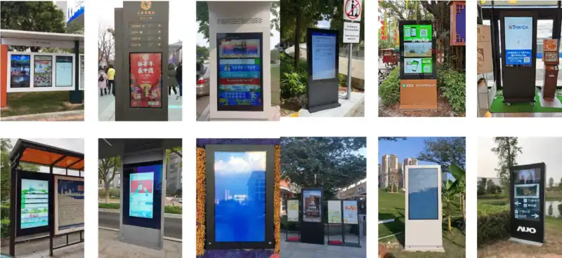 outdoor floor standing digital signage 