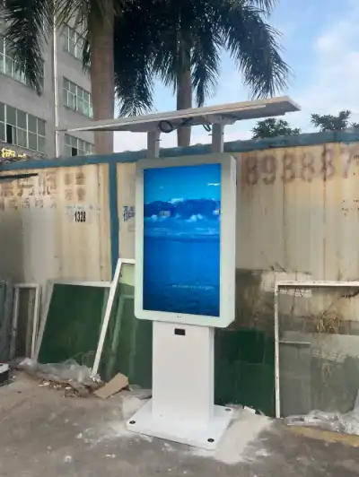 outdoor solar powered info kiosk 