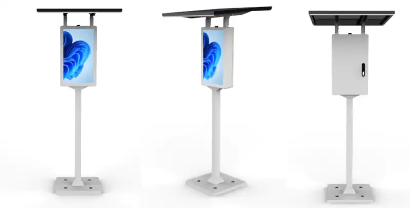 solar powered touch kiosk 