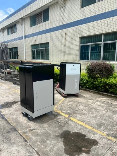 compacting solar trash can compacting solar trash can