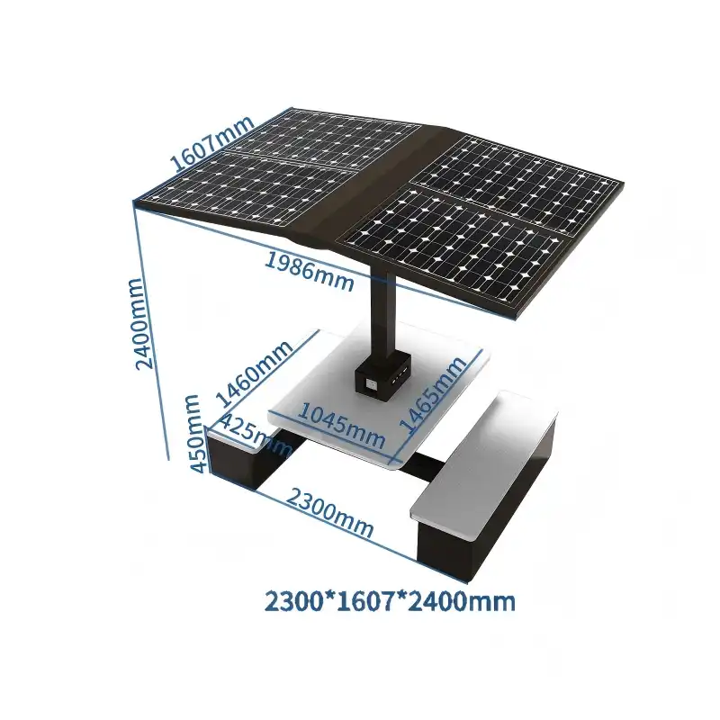 Smart seats with smart panels roof 