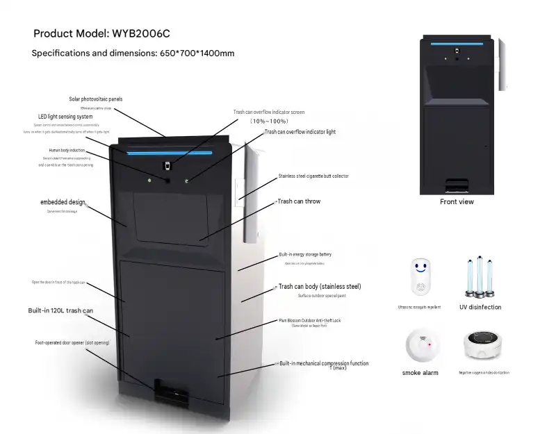 smart compactor trash can 