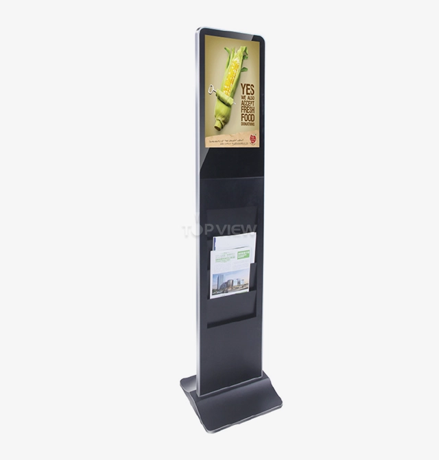 China Customized Newspaper Rack Indoor Advertising Digital Signage ...